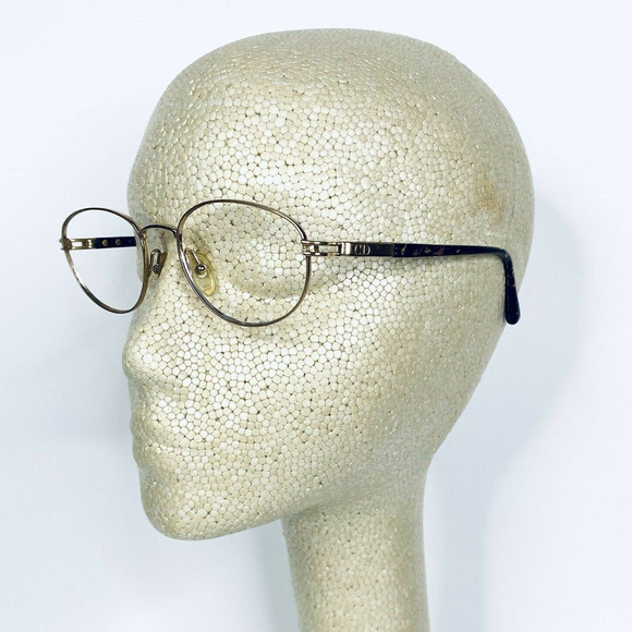 VTG Christian Dior Gold Oval Glasses main image 9